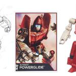 This Powerglide art was also used in the TF Legends series and reused as card art for the Legends toy.