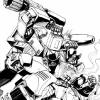 Cover to Transformers Timewars reprints comic